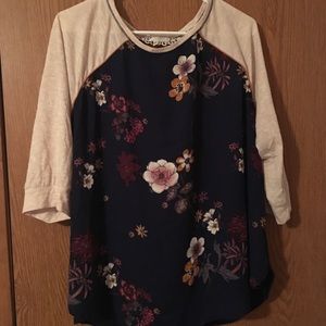 floral t-shirt top
